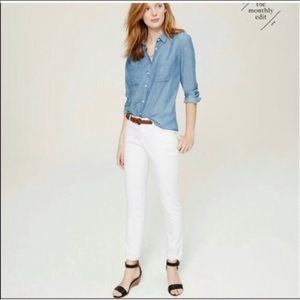Loft Skinny White Jeans